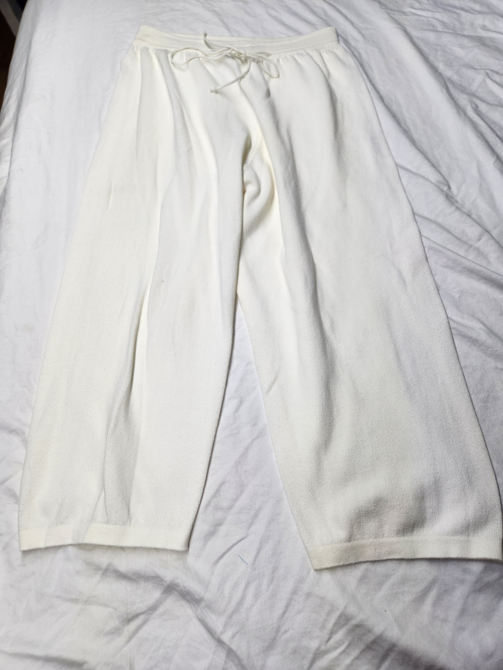 United Colors Of Benetton Cream Drawstring Joggers